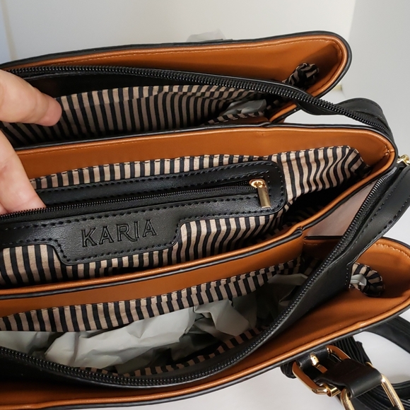 KARIA COLLECTION HANDBAG BOSTON BROWN. - Picture 12 of 16